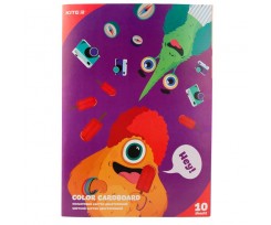 Картон Kite Jolliers двосторонній А4 10 штук асорті (k19-255)