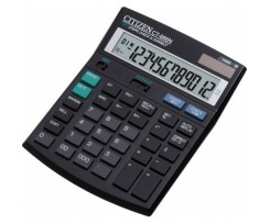 Калькулятор бухгалтерський з корекцією Citizen 188x142x37 мм 12 розрядний чорний (CT 666 N)