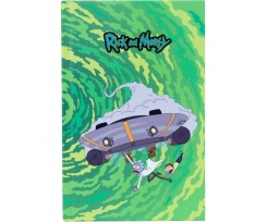 Книга записная Kite Rick and Morty А6 80 листов клетка (RM22-199-1)