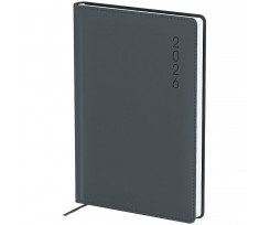 Дневник датированный 2026 Axent Classic Palermo 145*210 мм 336 страниц серый (8843-26-4-A)