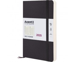 Щоденник датований 2025 Axent Partner Soft Skin А5 360 сторінок чорний (8810-25-01-A)