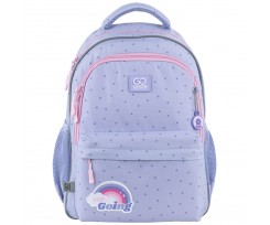Школьный рюкзак Kite Education Keep Going 41x29x17 см 15 л фиолетовый (GO25-182M-3)