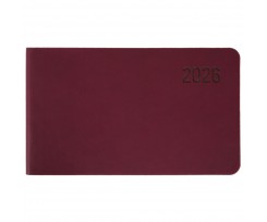 Еженедельник датированный 2026 Leo Planner Story 10х17 см 128 страниц винный (252653)