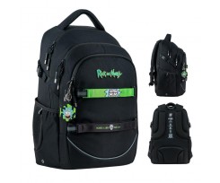 Рюкзак Kite Education teens Rick and Morty 44х30х21 см 19.5 л чорний (RM24-727L)