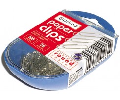 Скрiпки круглі Optima 28 мм 100 штук (O41061)