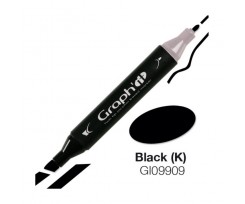 Маркер двосторонній Graph'it Чорний 9909 (GI09909)