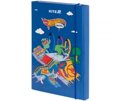 Папка для зошитів Kite Hot Wheels В5 на гумці синя (HW25-210-2)