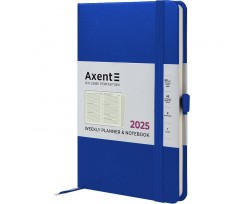 Щотижневик 2025 Axent Partner Strong 125x195 мм 192 сторінки класичний синій (8505-25-38-A)