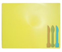 Дошка для пластиліну ZiBi Kids line 19.3х25 см+3 стеки жовта (ZB.6910-08)