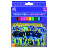 Набір фломастерів Cool for School Football асорті 12 шт. (FF01136)