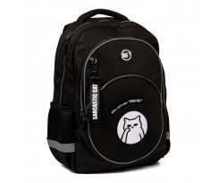 Школьный рюкзак Yes Sarcastic Cat 41x31x13 см 16 л черный (559984)
