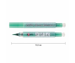 Маркер акварельний Santi Glitter Brush пензель аквамарин (390760)