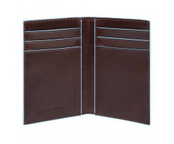 Кредитница Piquadro BL SQUARE вертикальная коричневая (PU4219B2R_MO)