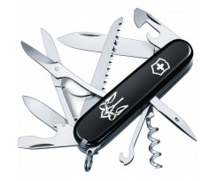Складаний ніж Victorinox Huntsman Ukraine 15 функцій чорний (Vx13713.3_T0630u)