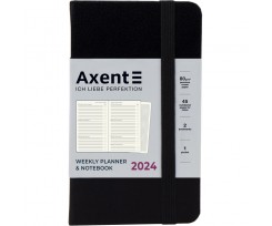 Щотижневик 2024 Axent Pocket Strong 90х150 мм 96 аркушів чорний (8508-24-01-A)
