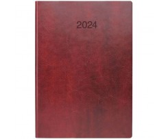 Щоденник датований 2024 Brunnen Flex А5 336 сторінок бордовий (73-795 70 294)