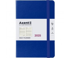 Щоденник датований 2025 Axent Partner Strong А5 368 сторінок класичний синій (8819-25-38-A)
