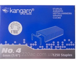 Скоби Kangaro №4 10 мм 1250 штук (No.4-10mm)