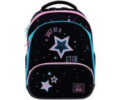 Школьный рюкзак Kite Education Be A Star 38x28x15 см 12.5 л черный (GO25-597M-1)