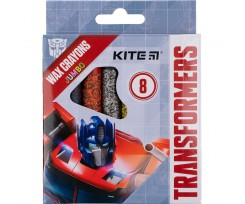 Мел восковой Kite Jumbo Transformers 8 цветов (TF21-076)