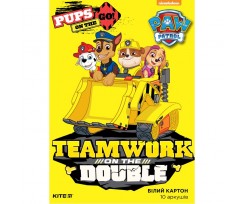 Картон Kite Paw Patrol, одностороній, 10 аркушів, А4, білий (paw19-254)