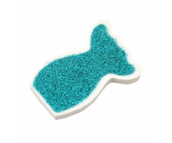 Гумка фігурна Yes з глітером Mermaid tail 4.9х3.5х0.7 см біла (560506)