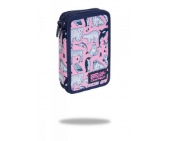 Пенал з наповненням COOLPACK JUMPER 2 DOUBLE DECKER PENCIL CASE PINK OCEAN 19,5х12,5х5см (C66174)
