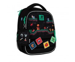 Рюкзак шкільний каркасний Kite Education Pixel Game 36.5x27x15.5 см 14 л (K25-555S-4)
