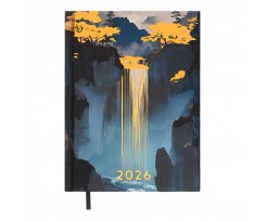 Дневник датированный 2026 Buromax Filling A5 336 страниц кобальтовый (BM.2162-54)