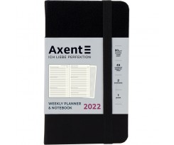 Щотижневик датований Axent Pocket Strong 2022 А6- 96 аркушів чорний (8508-22-01-A)