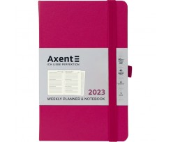 Щотижневик Axent Partner Strong 125x195 мм 96 аркушів малиновий (8505-23-50-A)
