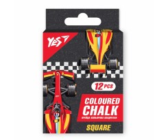 Крейда YES Race legend 10х10 квадратна 12 шт кольорова (400470)