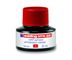 Чорнило для заправки Edding Permanent 25 мл червоне (e-mtk25/02)