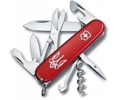 Складаний ніж Victorinox Climber Ukraine 14 функцій червоний (Vx13703_T0630u)