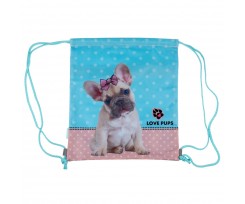 Сумка для обуви 1Сентябрь Dolly Dog 40x35 см голубой (533486)