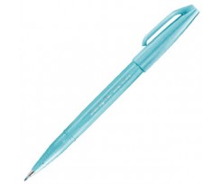 Маркер-пензлик Pentel Brush Sign pen 0.3-2 мм світло-синій (SES15C-S2X)