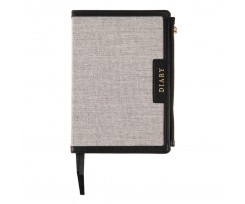 Щоденник датований 2025 Leo Planner Segreto A5 368 сторінок сірий (252578)