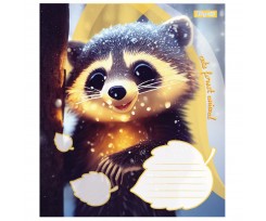 Зошит учнівський 1 Вересня Cute forest animal А5 12 аркушів лінія (766280)