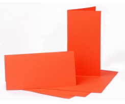 Набір заготовок для листівок ROSA TALENT 5 шт 105х210 мм №13 оранжевий 220 г/м2 (94099063)