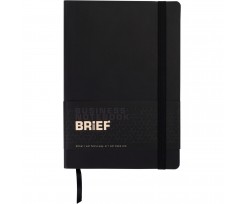 Блокнот деловой Buromax Brief А5 96 листов линия черный (BM.295204-01)