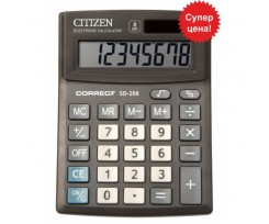 Калькулятор Citizen компактний настільний 8 розрядний Correct (SD 208)