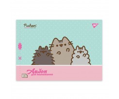 Альбом для малювання Yes Pusheen А4 12 аркушів з перфорацією (130588)