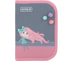 Пенал з наповненням Kite Pretty Girl 1 відділення 2 відвороти фіолетовий (K22-622H-5)