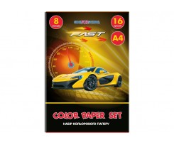 Набір кольорового паперу Cool for school А4 8 кольорів 16 аркушів (CF05280-03)