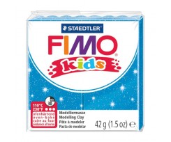 Пластика Fimo kids Блакитна з блискітками 42 г (8030-312)