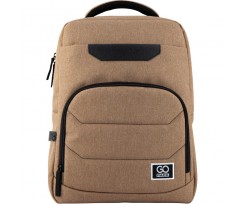 Рюкзак GoPack Сity, 41x29x12 см, 15 л, поліестер, бежевий (GO20-144M-1)