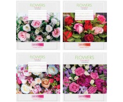 Зошит Мрії Збуваються Flowers В5 36 аркушів клітинка асорті (ТА5.3611.3195к)