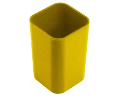Подставка для ручек Economix 10х6х6 см 1 отделение желтая (E81666)