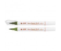 Маркер-пензлик Sta Aqua Natural Brush зелений оливковий (STA3700-37)