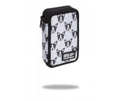 Пенал з наповненням COOLPACK JUMPER 2 DOUBLE DECKER  FRENCH BULLDOGS 19,5х12,5х5см (C66247)